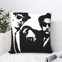 bb blues brothers square pillowcase cushion cover cute home decorative room nordic 4545cm