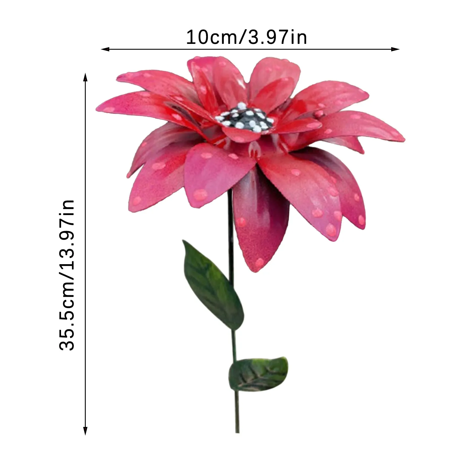 Металлическая скульптура в виде цветка настенная Художественная Скульптура
