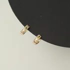 Серьги-кольца для женщин CMajor, из чистого золота 9 к, элегантные, минималистичные, AU375