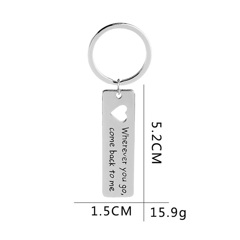 Новинка 2020 креативный подарок бойфренда где бы вы ни вернулись ко мне брелок