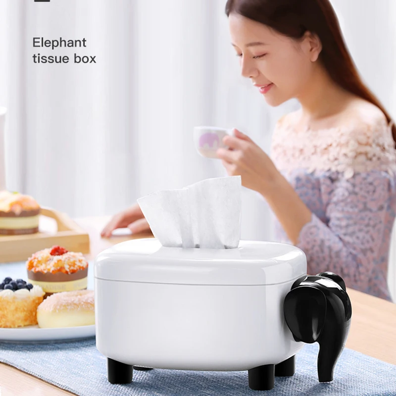 Белый слон элегантный домашний декор для автомобиля бумажная салфетка держатель