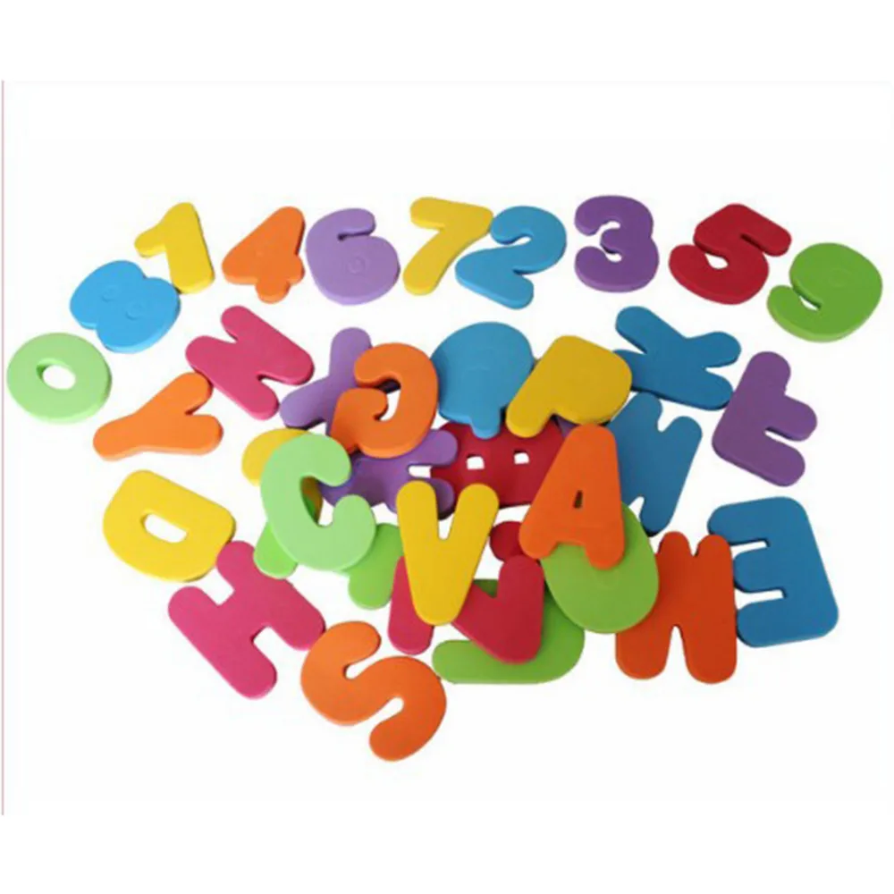 

36pcs/set Alphanumeric Letters Bath Puzzle Soft EVA Numbers Kids Baby Toys Water Early Educational Bathroom Kids Toys Bath Toy