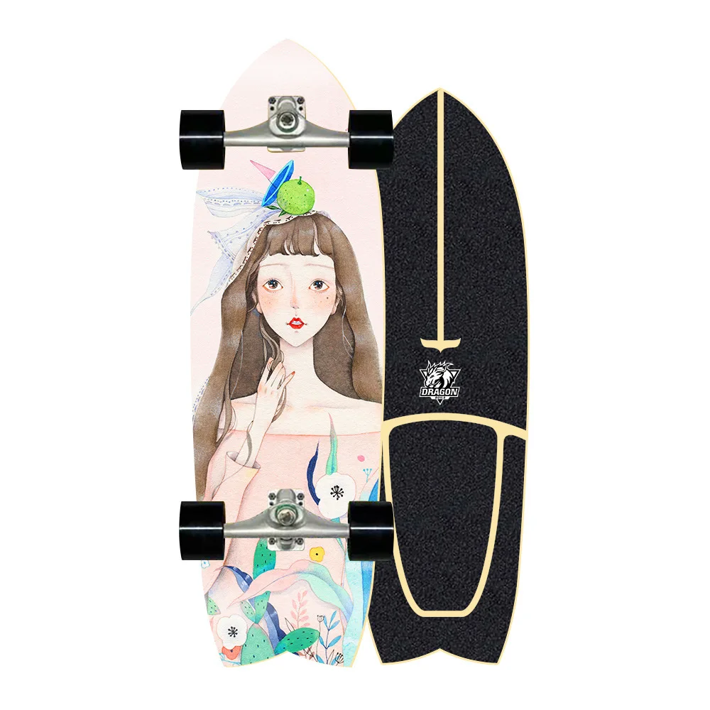 

CX4 Surf Skate Board Maple Deck Cruiser Surfskate Board Complete Outdoor Sport Surfing Sliding Skateboards Land Surfboard