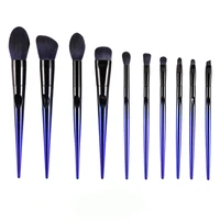 1013pcs makeup brushes tool set cosmetic powder eye shadow foundation blush blending blue beauty make up brush maquiagem