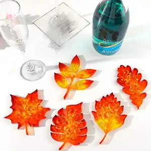 2020 Новая прозрачная силиконовая Форма Смола декоративное ремесло Сделай своими руками листья формы горки формы для эпоксидной смолы для изготовления ювелирных изделий