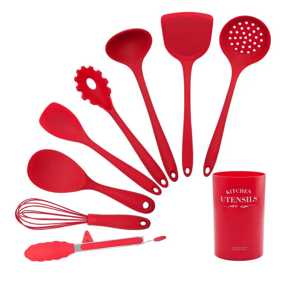 

Silicone Cooking Tools Kitchen Utensils Heat-resistant Nonstick Spatula/Shovel/Soup Spoon