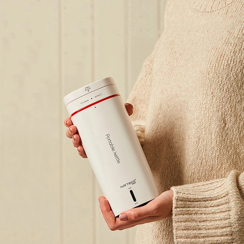 Портативный электрический чайник HATTIECS 500 мл переносной водонагреватель для