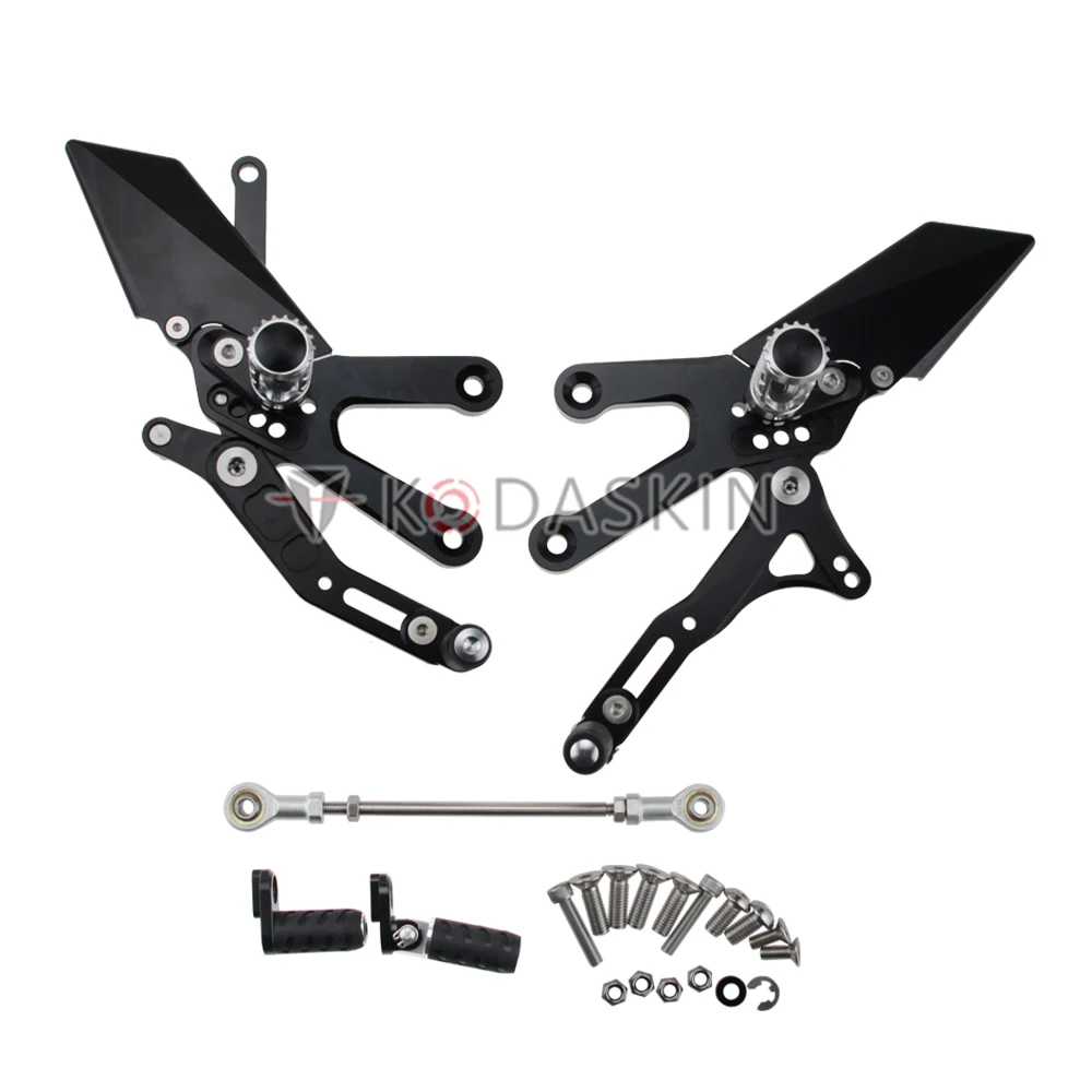 

Мотоциклетная Подножка для Yamaha R3 CNC Регулируемая Задняя подставка для ног подножки часть yzf r3 2015-2020 аксессуары