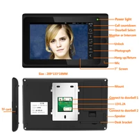 RFID Video Door Phone Doorbell Intercom Entry System 1000TVL Wired Camera Night VisionSupport Remote APP unlockingRecording