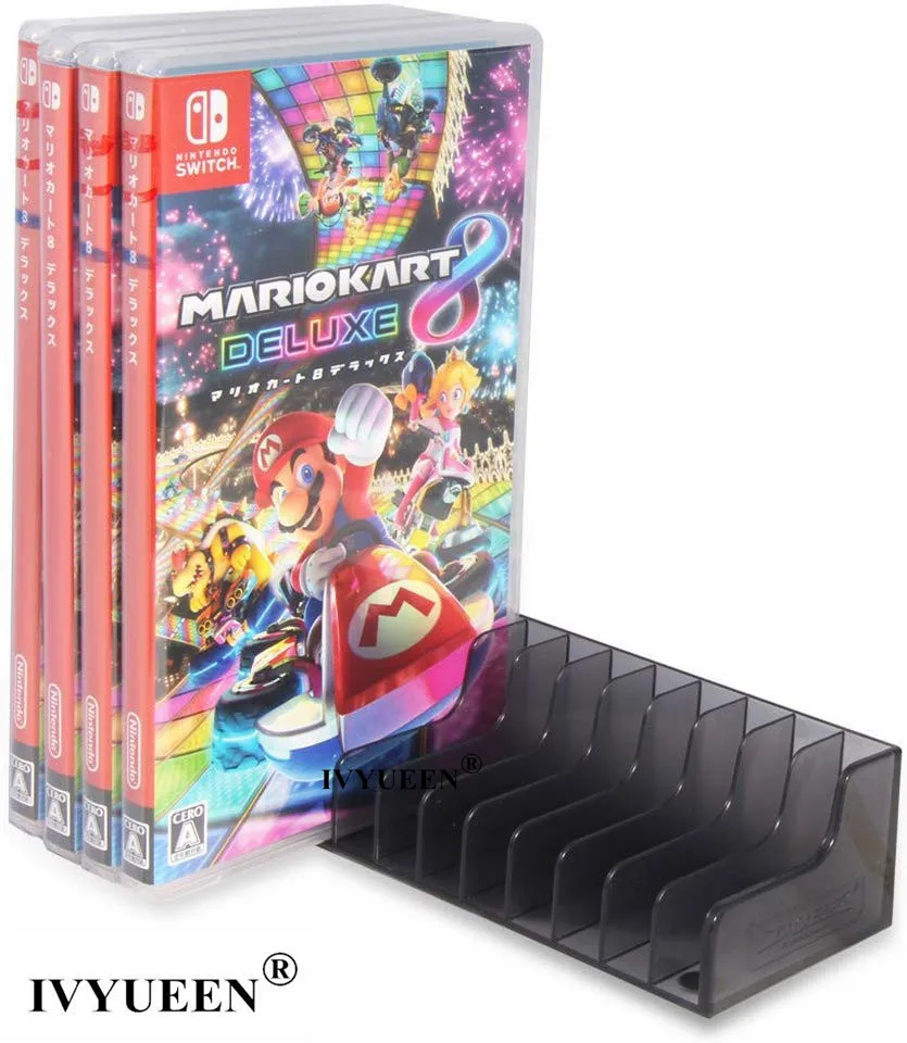 IVYUEEN коробка для карточных игр хранения Подставка Nintendo консолью коммутатора