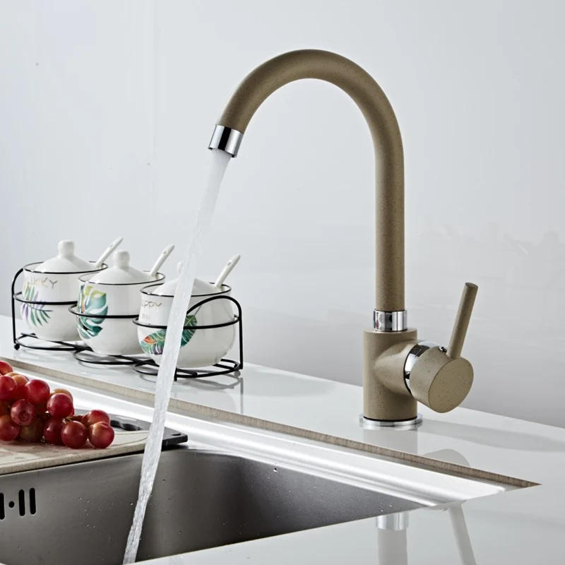 Смеситель кухонный с одной ручкой вращающийся на 360 градусов | Обустройство дома