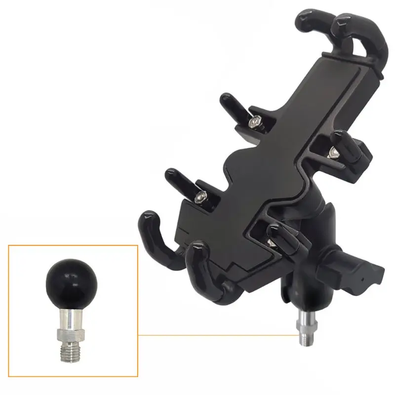 

MOLA 1 Set Universal 360 Degree Rotatable Motorbike Motorcycle Scooter Mobile Phone Holder Shockproof Cradle Clamp Mount