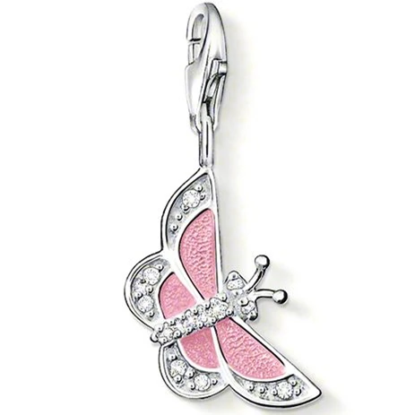 ThomasPT1741 кулон розовый очаровательные браслеты бабочки из Евро американский стиль