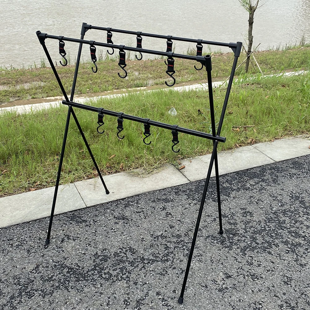 

Lightweight Outdoor Camping Hanging Shelf Multifunctional Aluminum Alloy Lightweight Clothes Storage Hanger Outdoor Tool