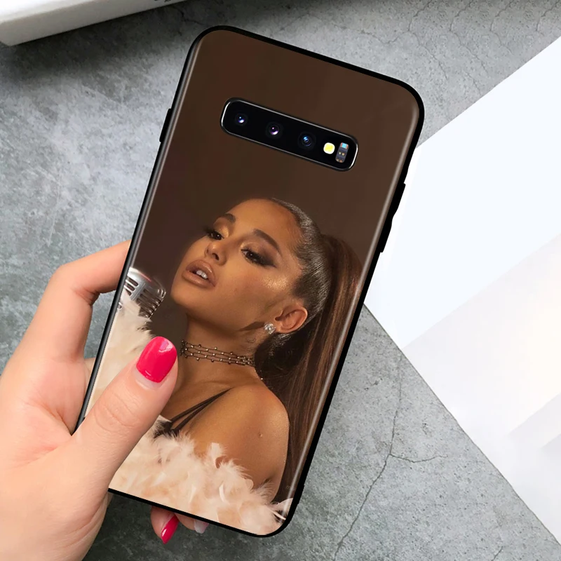 Black TPU Soft Cover Beauty Music Girl for Samsung Galaxy S20 Ultra S10 S10e FE 5G S9 S8 S7 S6 Edge Plus Lite Phone Case