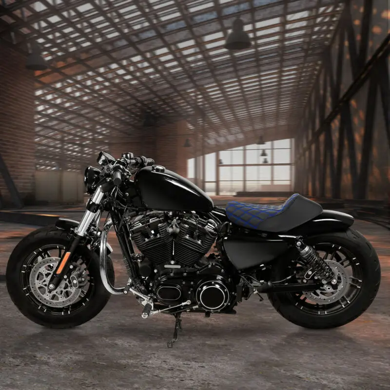 

Motorcycle Driver Solo Seat Cushion Fit For Harley Sportster XL 883 XL 1200 2010-2020