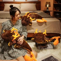 game genshin impact zhong li dragon plush doll pillows 68cm anime cosplay costume props accessories cartoon home bolster