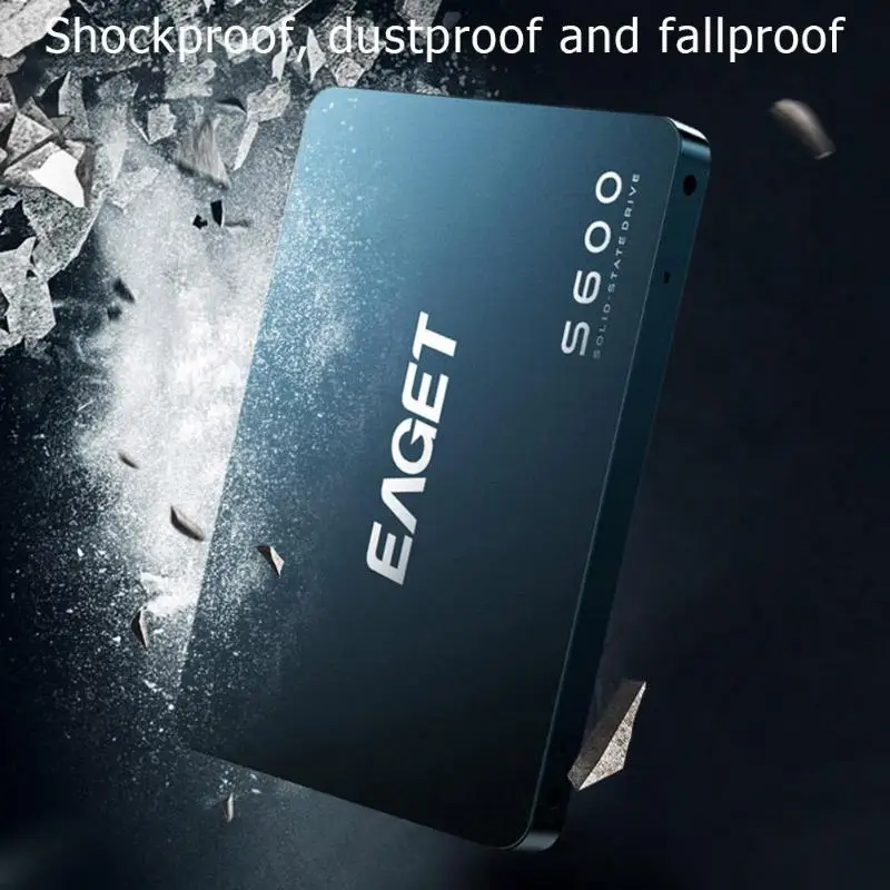 EAGET S600 2,5 дюймов SATA 3,0 SSD жесткий диск 128 ГБ/256 Гб внешний твердотельный накопитель для настольного ноутбука ПК твердотельный накопитель