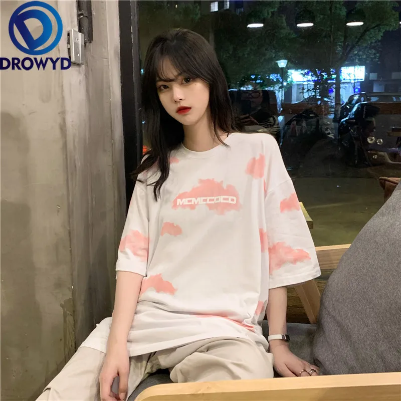 

Women White Thin T-shirt Summer Fashion O-neck Short-sleeved Black Loose Harajuku Streetwear Hip-hop Cool Club Party T-shirt Top