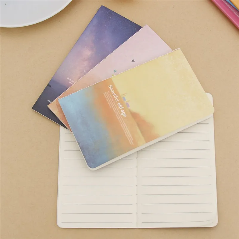 Новая Мини Милая тетрадь для дневника с бумагой на подкладке винтажная ретро