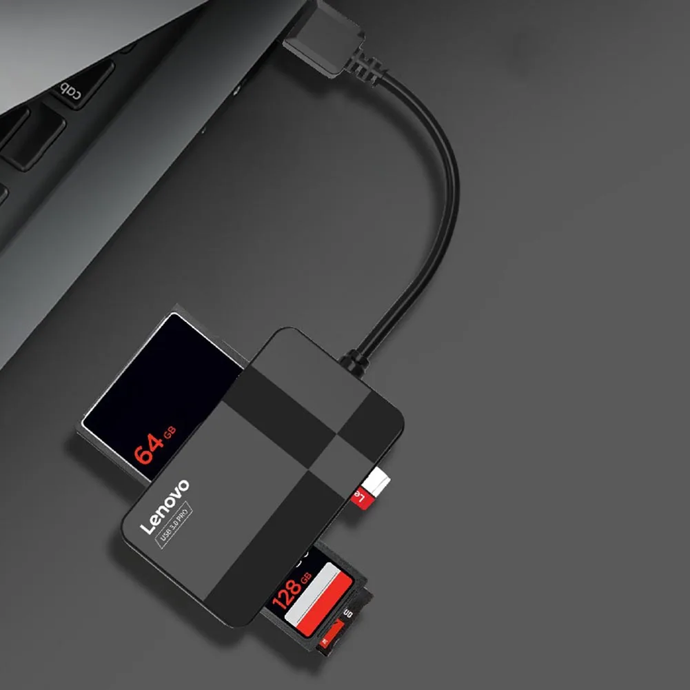 Кардридер Lenovo D302/D303 устройство для чтения SD карт памяти USB 3 0 5 Гбит/с 4 в 1 кардридер