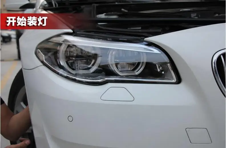2 шт. 2014 ~ 2017y головной светильник для BMW 520 525 528 530 Дневной автомобильные аксессуары