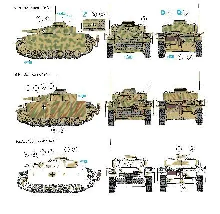 DRAGON 6559 1/35 ✙-45 'Серия Модель PZ. KPFW. III AUSF. N Курская 1943 модель танка. |