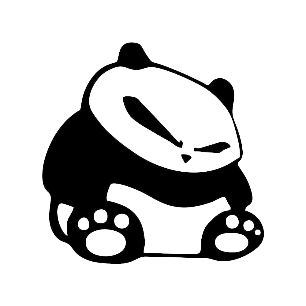 

16*15 см мультфильм панда крутое лицо автомобильные наклейки модный светоотражающий Стайлинг автомобиля виниловая наклейка