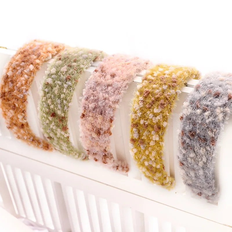 

Fashion Winter Knitted Headband Women Warm Wide Handmade Hairband Girls Fashion Solid Turban Center Knot Casual Hair Accessories