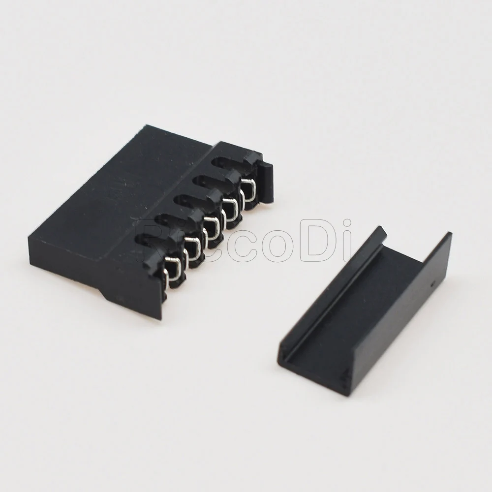 Высококачественный обжимной разъем SATA 15Pin DIY с крышкой 90 градусов черный|connector