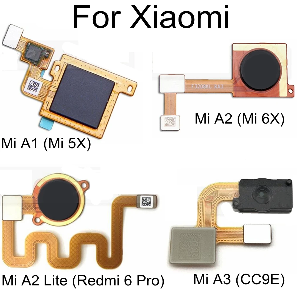 

Button Back Touch ID Scanner Fingerprint Sensor Flex Cable For Xiaomi Mi A1 5X A2 6X A3 CC9E A2 Lite 6 Pro Phone Parts