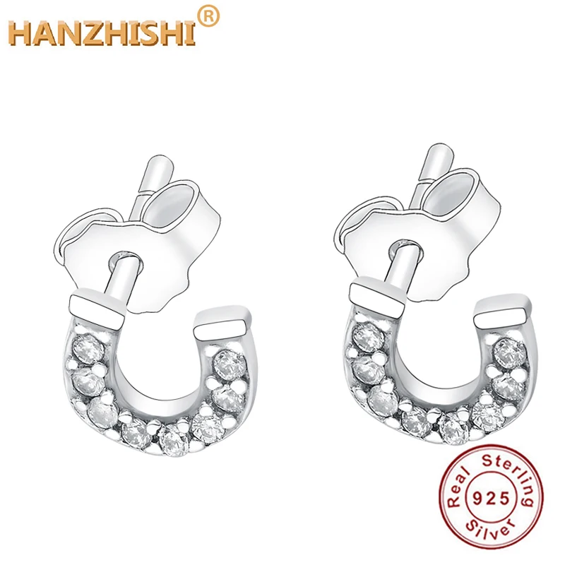 

Женские серьги-гвоздики «Моя счастливая подкова», простые серьги из серебра 2020 пробы, летняя коллекция 925