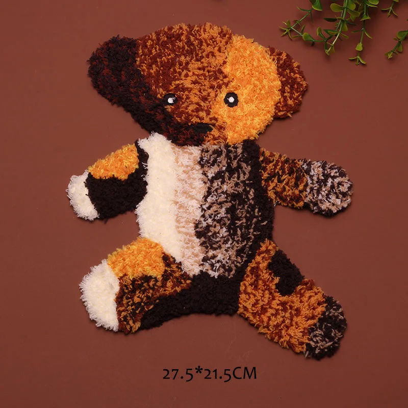 

Embroidered bear plum deer embroidery clothing accessories cartoon animal new craft cloth paste custom embroidered patches