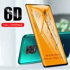 6D полное клеевое покрытие, защита экрана, закаленное стекло для Xiaomi Redmi Note 9S Pro Max 8 7 6 Pro Mi 9 9T 8 Pocophone F1
