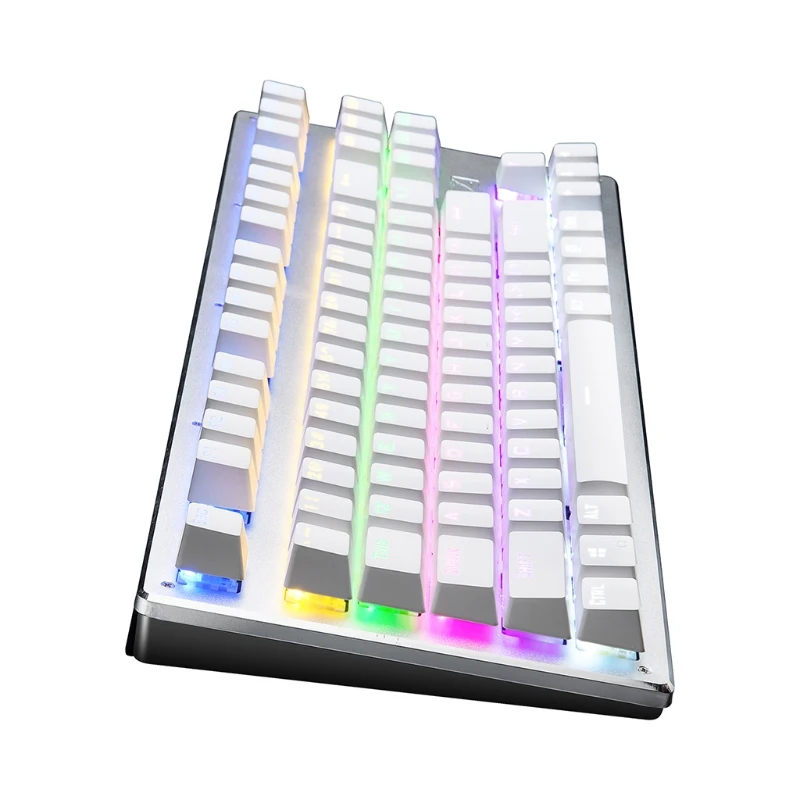 

87-Key Bluetooth Mechanical Keyboard Wired Wireless Bluetooth Three-Mode Tablet Phone Computer Gaming Keyboard