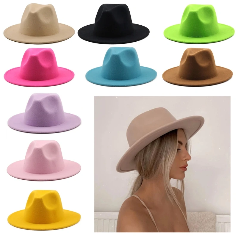 Модная классическая британская ретро шляпа однотонная джазовый топ теплая