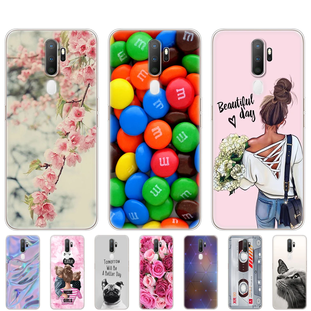 Чехол для Oppo A9 A5 2020 мягкий чехол из ТПУ задняя крышка телефона OPPOA9 OPPOA5 A 9 5