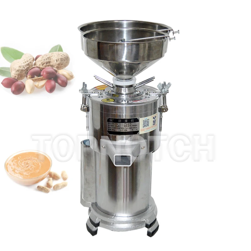 

1.1kw 220V Commercial Use Peanut Butter Machine Sesame Butter Maker Nuts Butter Making Machine Sauce Paste Grinder