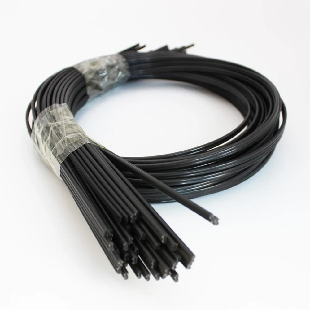 

20Pcs 2.5mm X 5mm X 1000mm Black PP Plastic Welding Rods For Plastic Welder Gun/Hot Air Gun/Welding Tool