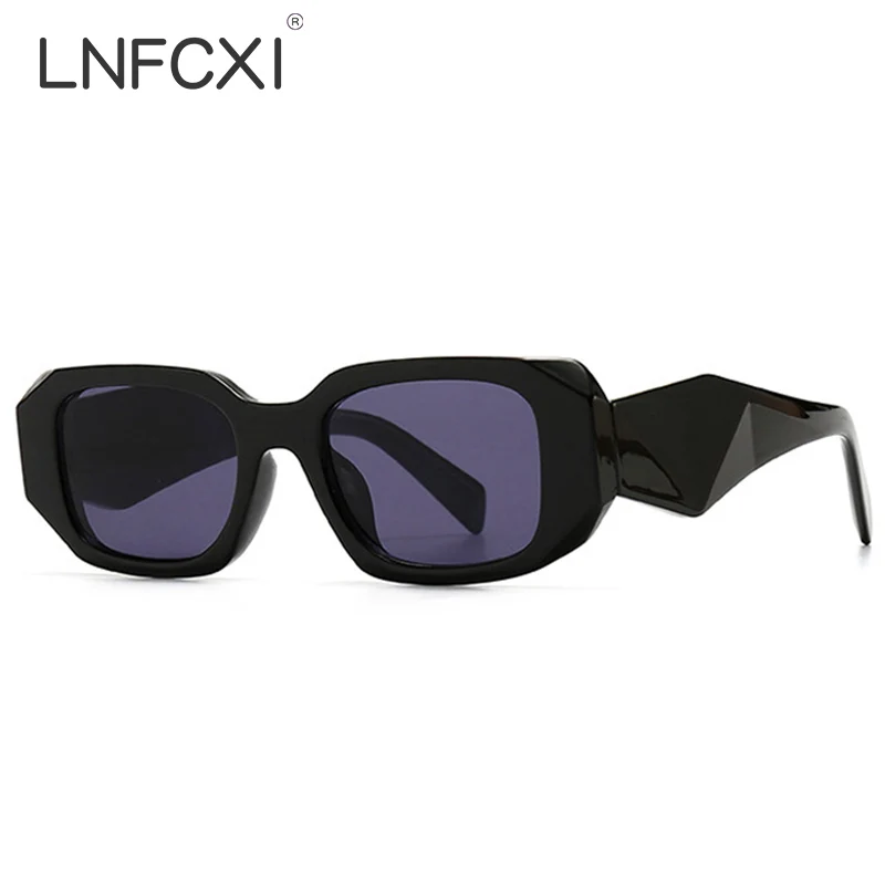 

LNFCXI New Fashion Vintage Sunglasses Women Brand Designer Retro Sunglass Rectangle Sun Glasses Female UV400 Eyewears