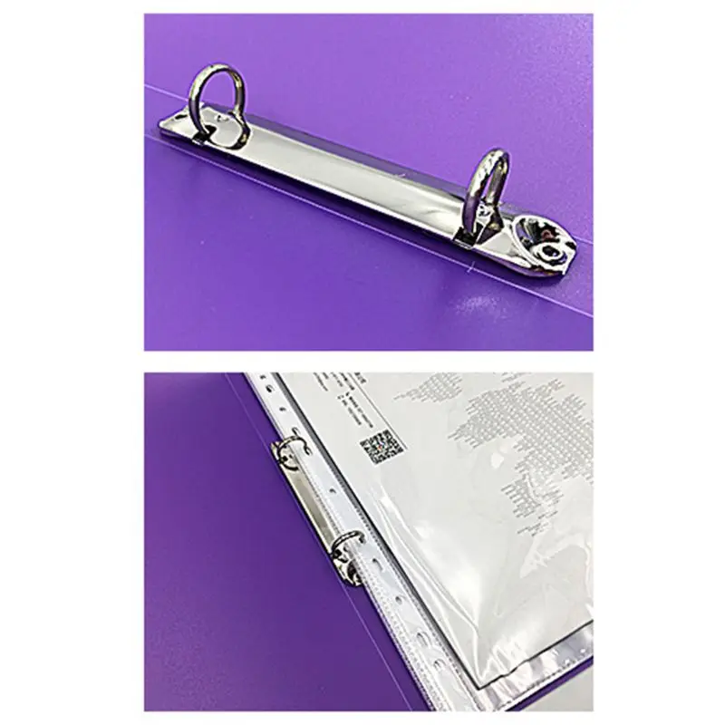 Папка для файлов A4 с зажимом прозрачная Папка-органайзер карамельных цветов