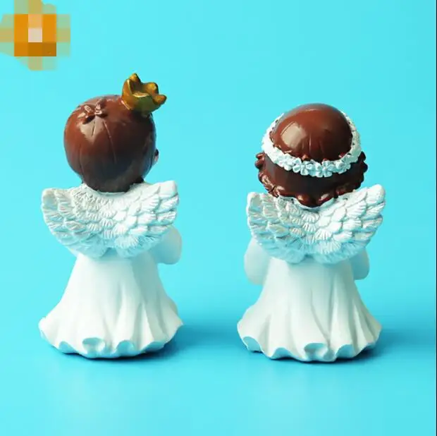 Лидер продаж Новые 2021 торт ко дню рождения украшенные смолы крыло Ангела куклы