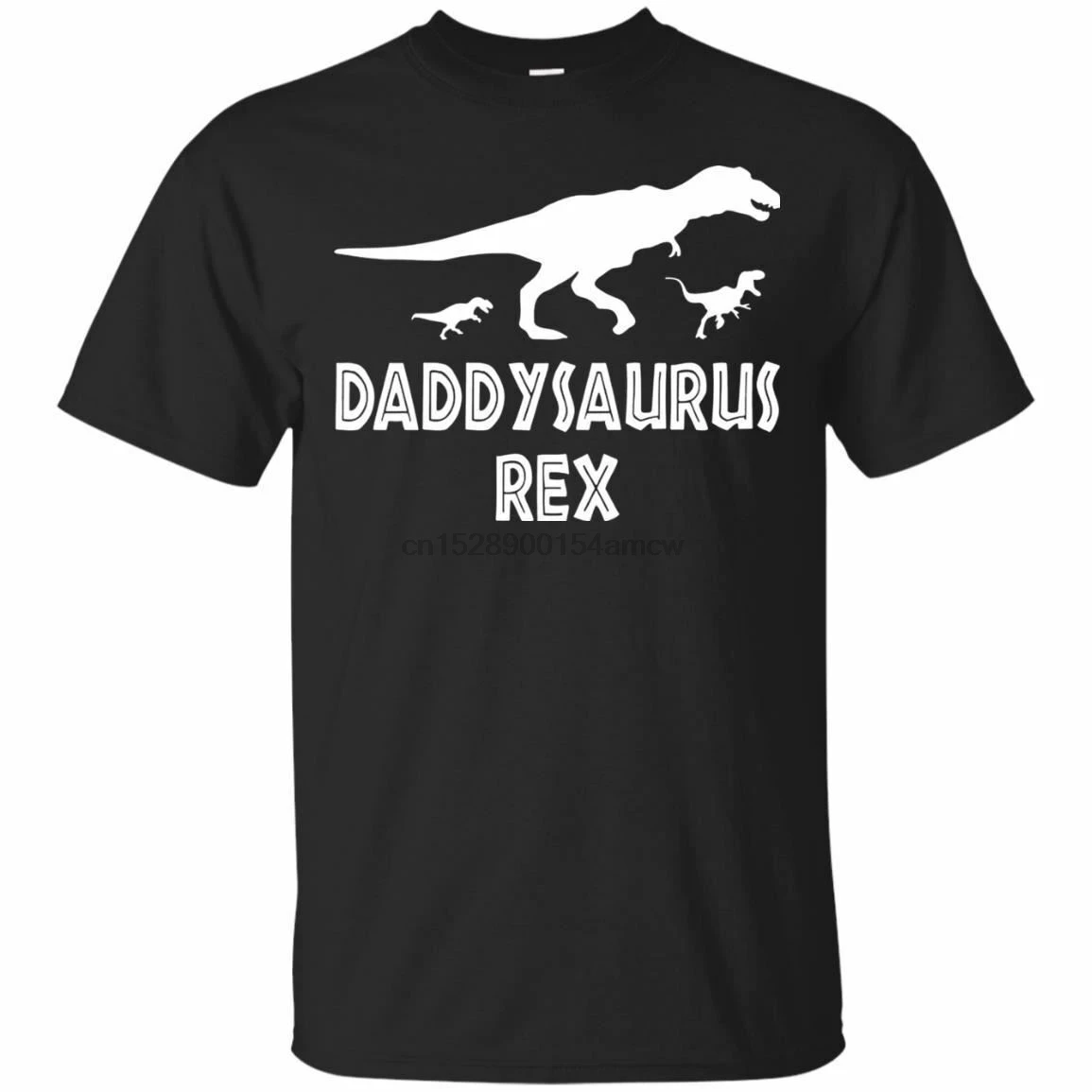 Daddysaurus T Rex папа подарок для папы Забавный День отца унисекс футболка|Мужские