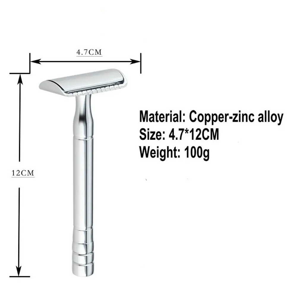 For Men - Includes 5 Safety Razor Blade Refills, Double Edge