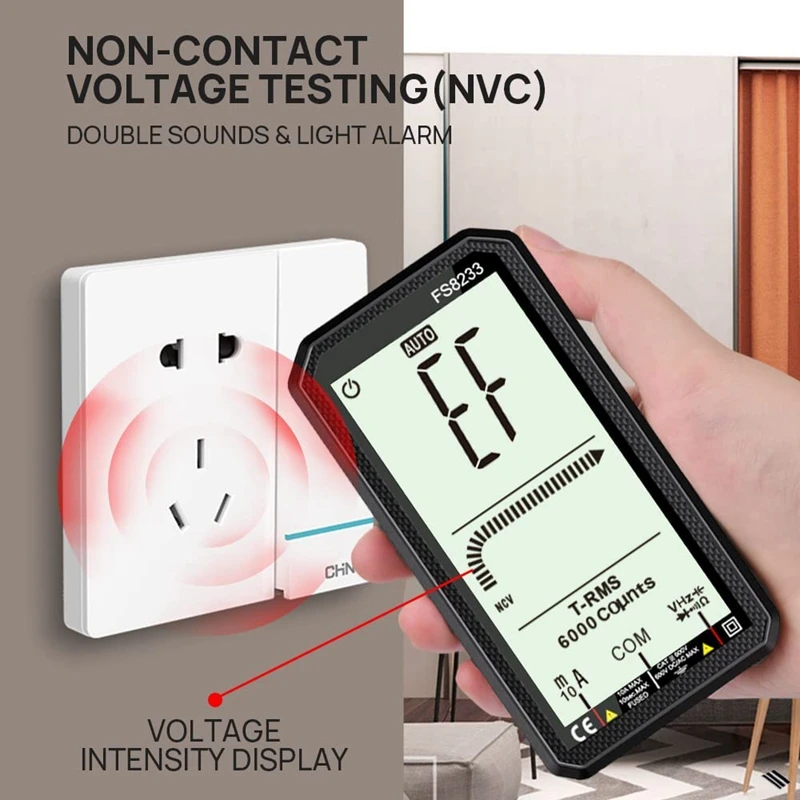 Акция! Цифровой мультиметр автоматический вольтметр полный экран 4 7 дюйма TRMS 6000