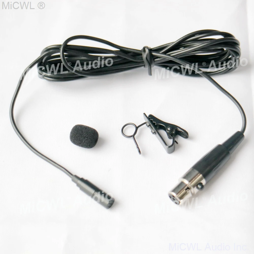 Professional ME2 Clip Lavalier Microphone for Shure Lapel Wireless System TA4F 4Pin XLR Mini | Microphones