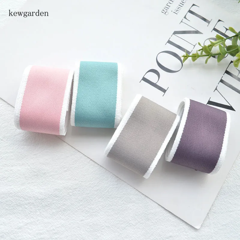 Kewgarden Hair Edge Cotton тканевые ленты 38 мм 1 5 дюйма вручную изготовленная лента DIY Hairbow