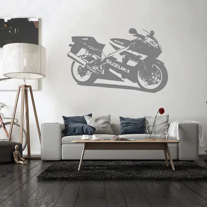 Moto GP гоночный мотоцикл наклейка плакаты виниловая настенная Наклейка Декор