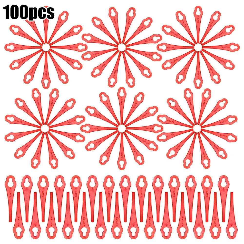 

100pc Plastic Blades For Güde RT250/18 RT Cordless Grass Trimmer Lawnmower Mower Head Mower Cutter Home Garden Accessories Tool