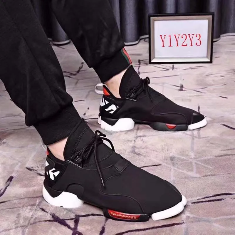 

European and American fashion men and women Y1Y2Y3 leather shoes personality breathable sports running shoes KGDB Y3 shoes